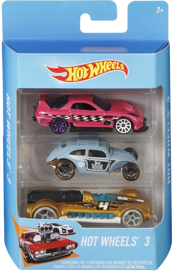 Hot Wheels minibiler, 3 stk