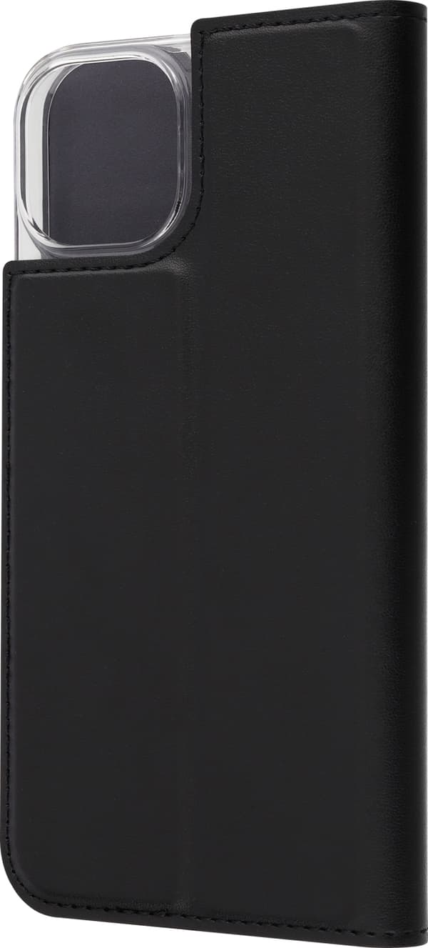 FoneKit BookCase -suojakotelo, iPhone 13, musta
