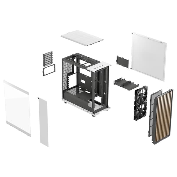 Fractal Design North kritvit TG Clear Tint