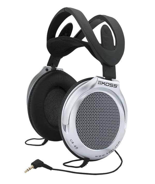 Koss Hodetelefon UR40 Over-Ear Sølv/Svart