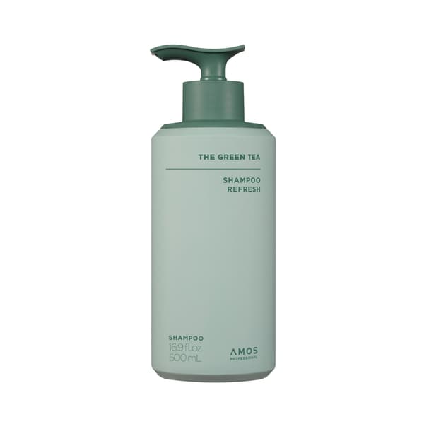 Amos Professional Green Tea Shampoo Refresh - Vihreä - 500 ml