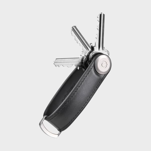 Orbitkey Nøgleholder i hybridlæder - sort