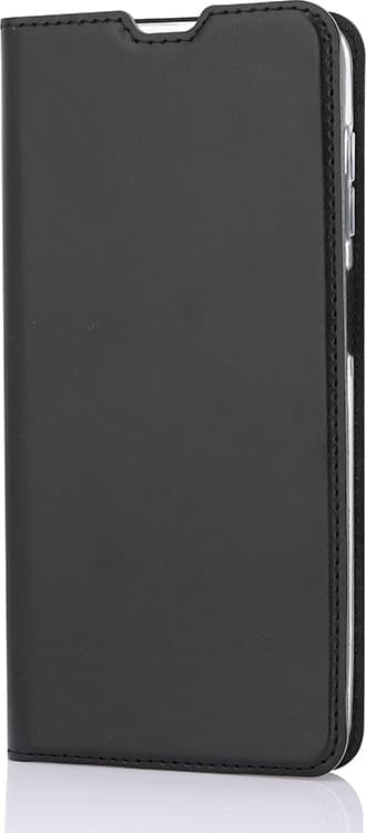 Wave BookCase -suojakotelo, Samsung Galaxy A12, musta