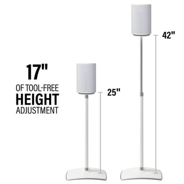 SANUS Floor Stand Adjustable for Sonos ERA 100 Single White