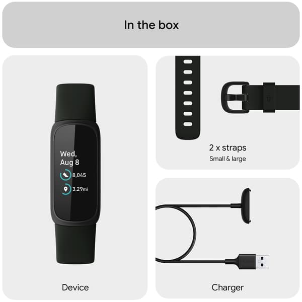 Fitbit Inspire 3, Svart/Midnight Zen