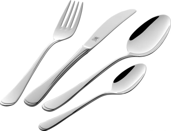 Zwilling Jessica (poleret) - Sølv/sort - Menusæt 24-pcs