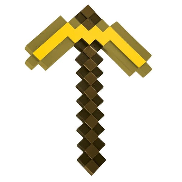 JAKKS Pacific Forklædning Minecraft rollespil hakke guld
