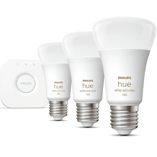 Philips Hue Startkit White Colour Ambiance 3xE27