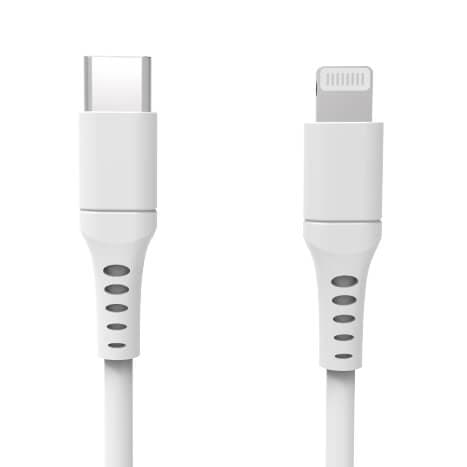 Gear Ladekabel USB-C til Lightning 3m Hvit MFI C94