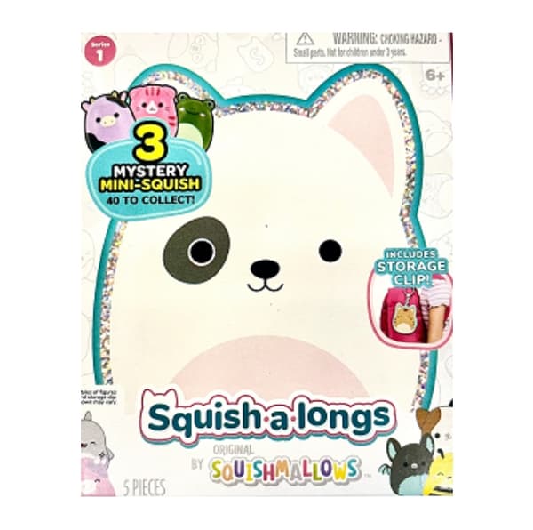 Squishalongs 2,5 cm nøglering 4 pakke asst (2420102)