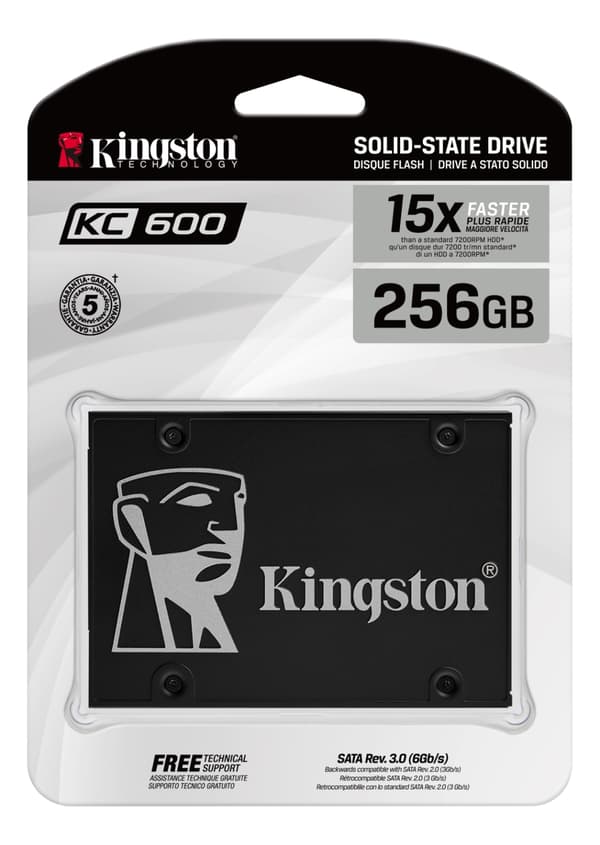 Kingston 256G SSD KC600 SATA3 2.5"