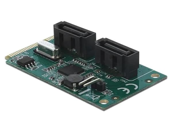 DeLOCK Mini PCIe-omformer til 2 x SATA med RAID