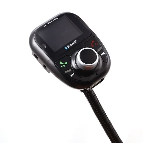 FM-sender med Bluetooth-håndfri og biloplader, Sort