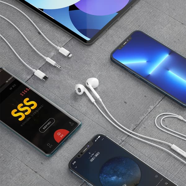 Dudao X14ProT in-ear hörlurar USB-C 1,2 m vit