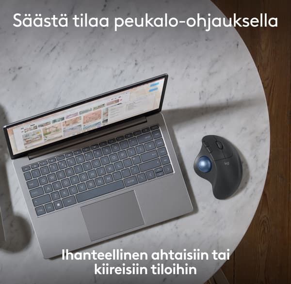 Logitech Ergo M575S -kulemus, grafitt