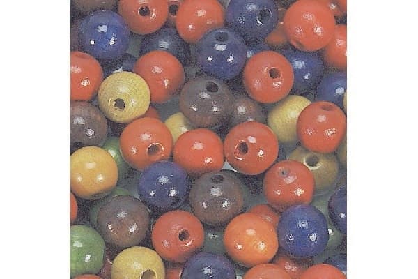 Træperler 5mm 1000 stk mix