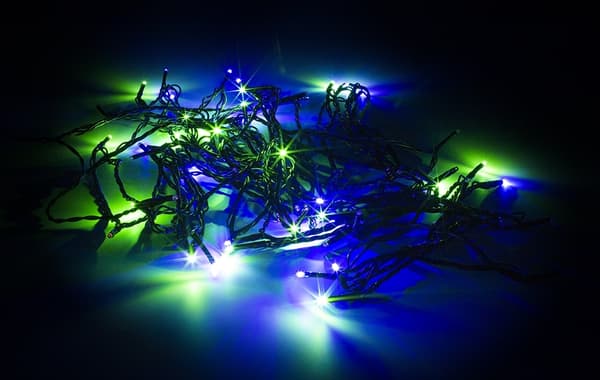 WiFi light chain, 10m, 80 led, adapter,IP44,RGB