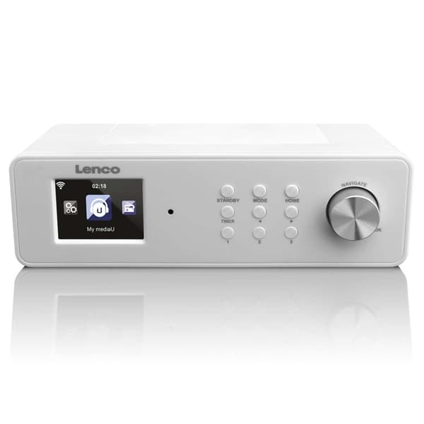 Lenco Internetradio för kök med FM White