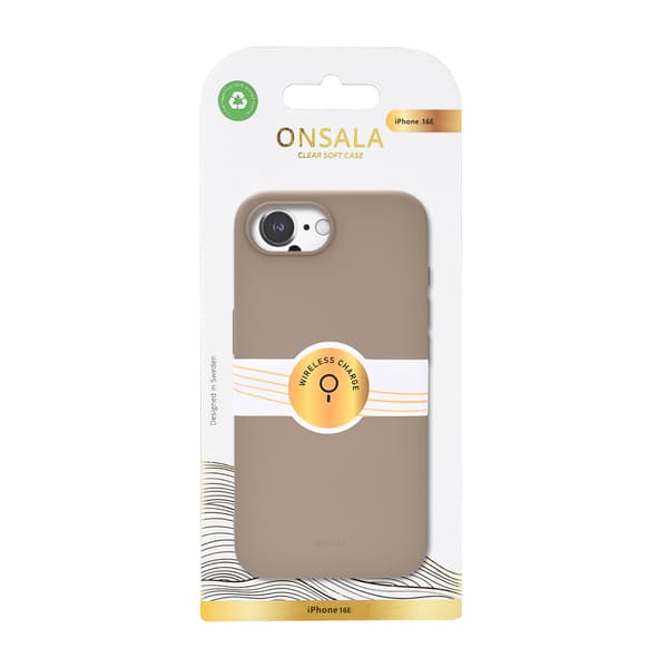 Onsala Mobildeksel med Silikonfølelse Summer Sand - iPhone 16e/17e