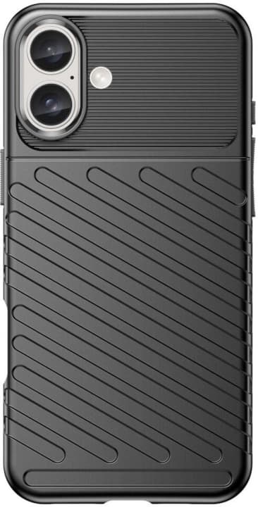 TPU matkapuhelimen kotelo iPhone 16 Plus, musta