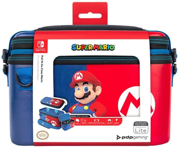 PDP Gaming Pull-N-Go Case - transportveske, Switch, Mario