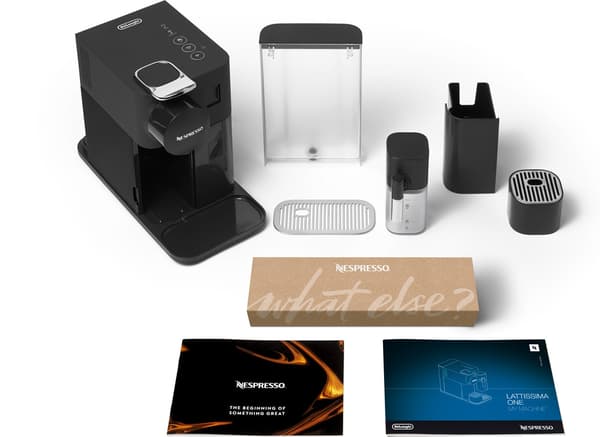 DeLonghi Nespresso Lattissima One Evo -kapselikeitin, musta