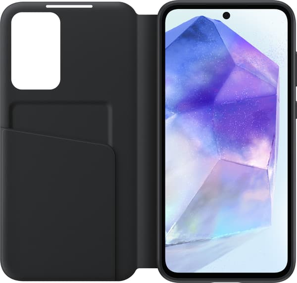 Samsung Galaxy A55 Smart View Plånboksfodral, svart