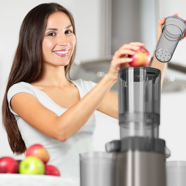 BLACK+DECKER Juicer Slow Juicer 1400W Rustfritt Stål