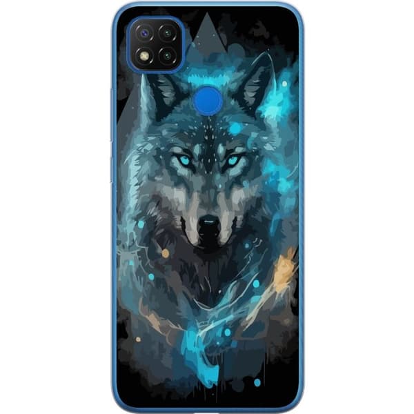 Mobildeksel til Xiaomi Redmi 9C med Ulve motiv