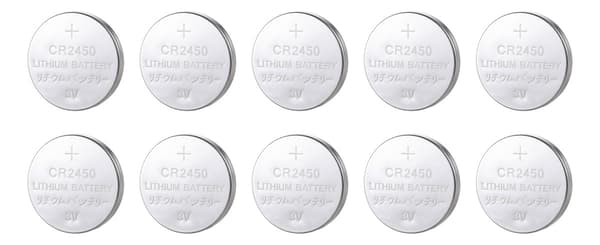 DELTACO Ultimate Lithium-batteri, 3V, CR2450 knappcell, 10-pack