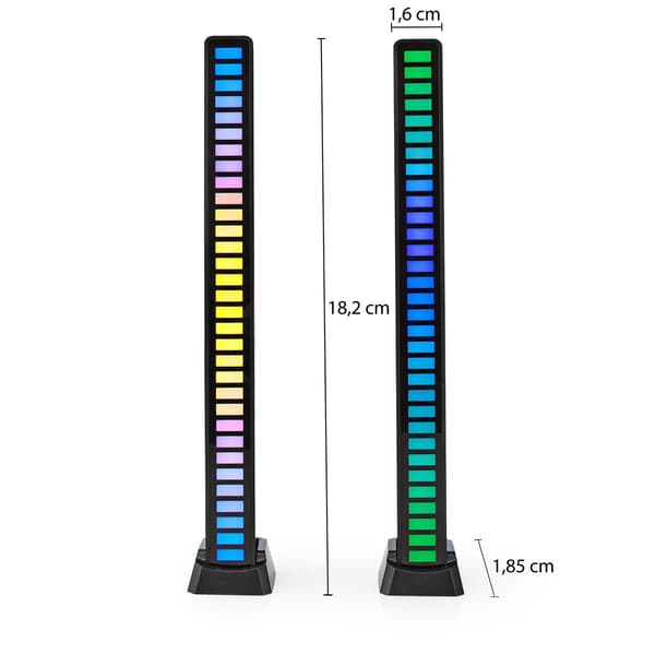 Nedis Gaminglys | RGB | Batteri | Indretning: Desktop / Notebook | Sort