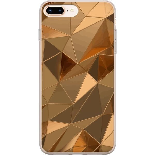 Mobildeksel til Apple iPhone 7 Plus med 3D Gull motiv