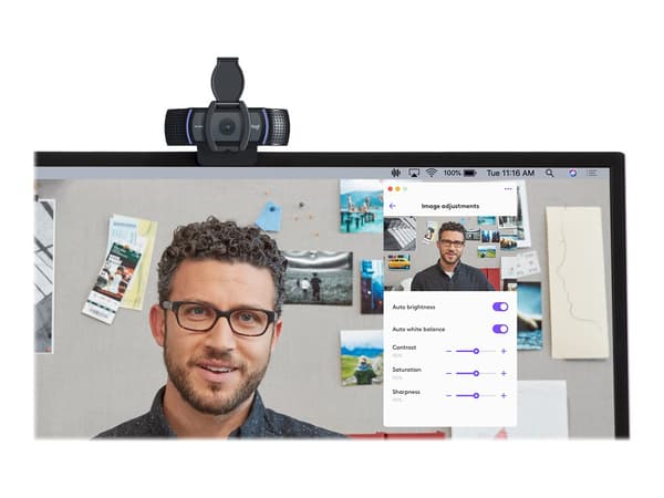 Logitech C920e Webkamera, 30FPS 1080p