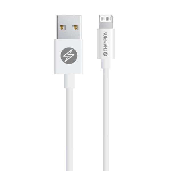 Champion USB-A til Lightning-kabel 1 m hvit