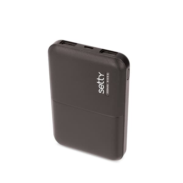 Setty Powerbank 5000 mAh Musta