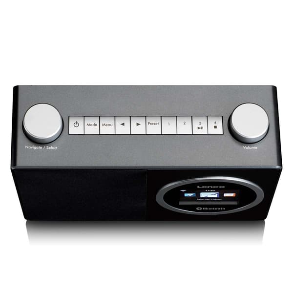 Lenco Internetradio med färgdisplay och Bluetooth® Black