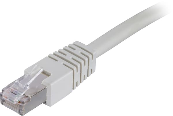 DELTACO F/UTP Cat6 laitekaapeli 0.3m, harmaa