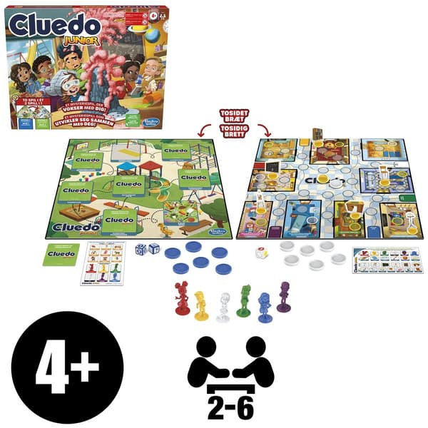 Hasbro Cluedo Junior 2 spel i 1 (DK/NO)