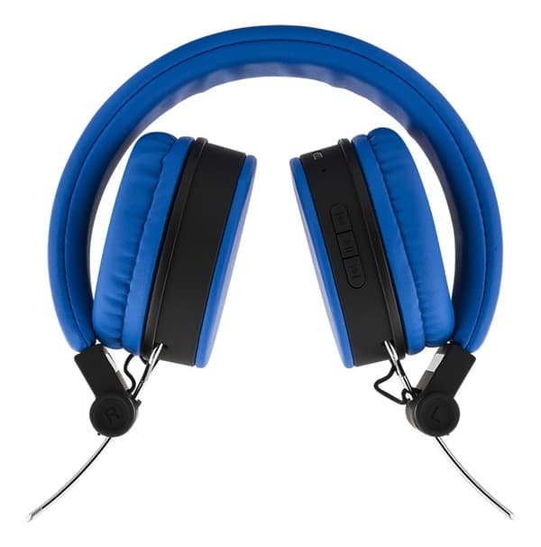STREETZ Vikbart on-ear BT headset, 3.5 mm, blå