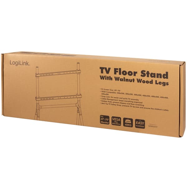LogiLink Golvstativ till TV 49-70" Svar