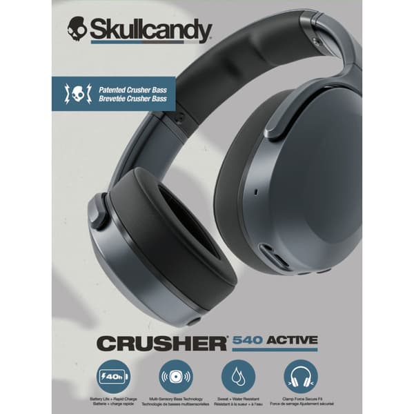 Skullcandy Hodetelefon Crusher 540 Active Over-Ear Black Coal