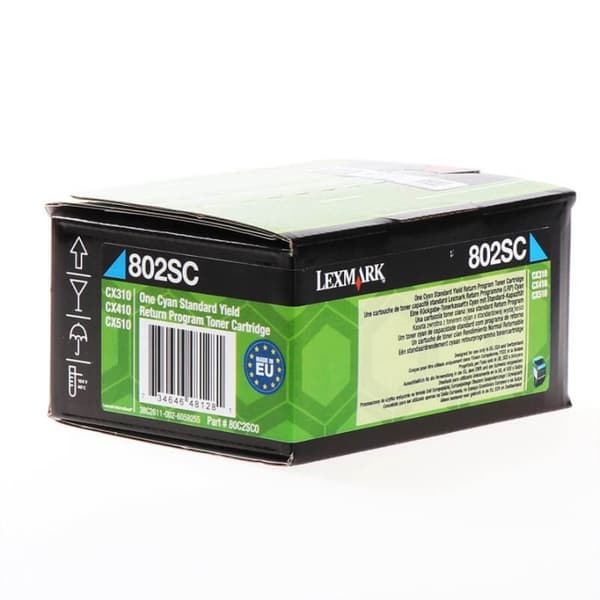 Lexmark Toner 80C2SC0 802 Return Cyan