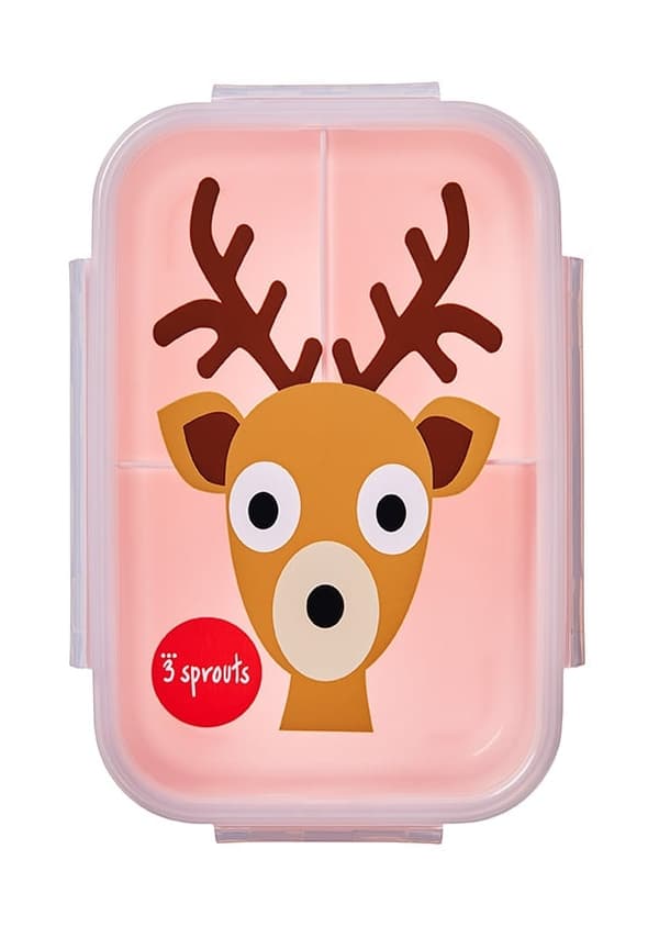 3 Sprouts Bento Box - Lyserød hjort