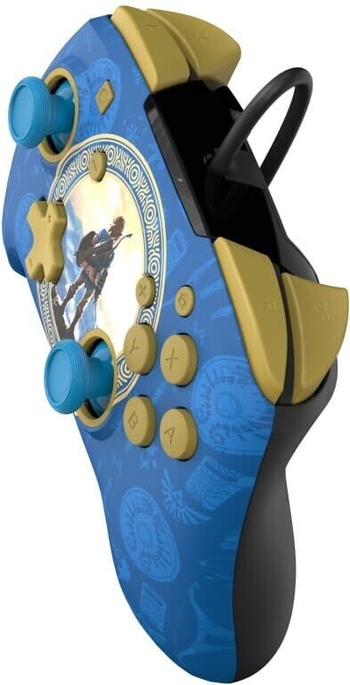PDP Gaming Rematch Wired Controller – Hyrule Blue -langallinen ohjain, Switch