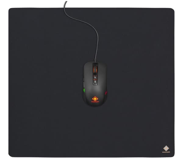 DELTACO GAMING musematte XL, 45x40cm, vaskbart stoff, svart