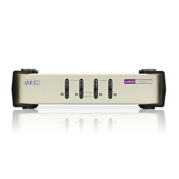 Aten CS84U 4-Port KVM Switch Sølv