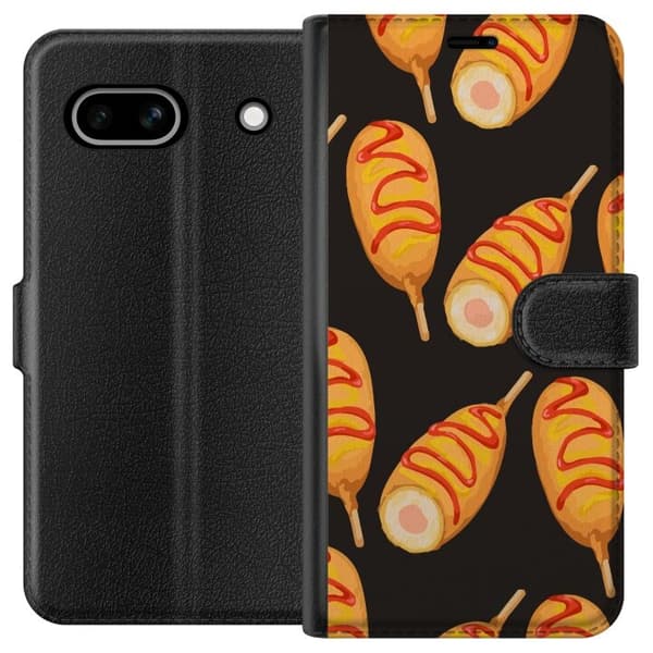 Tegnebogsetui til Google Pixel 7a med Kyllingedrumstick motiv