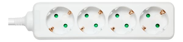 DELTACO outlet 4xCEE 7/3 1xCEE 7/7 3m white