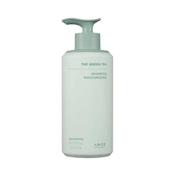 Amos Professional Green Tea Shampoo Moisturizing – Grønn – 500 ml