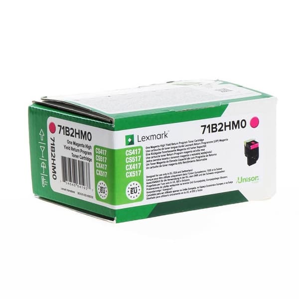 Lexmark Toner 71B2HM0 Magenta High Yield, Return